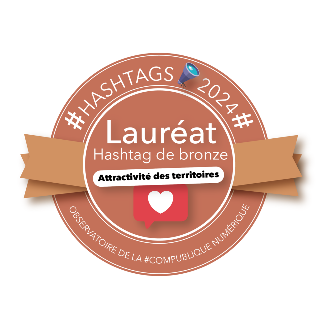 Macaron hashtag bronze Attractivité des territoires